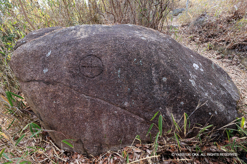 城山刻印群の島津家刻印石